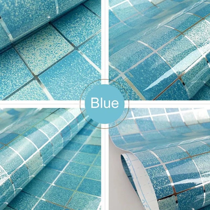 Bathroom Wall Stickers 3D PVC Mosaic Wallpaper Self Adhesive Kitchen Waterproof Tile Home Room Decoration | Обустройство дома