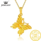 JLZB 24K кулон из чистого золота настоящий AU 999 твердые золотые Очаровательные Красивые Модные Классические Вечерние ювелирные украшения Лидер продаж Новинка 2020