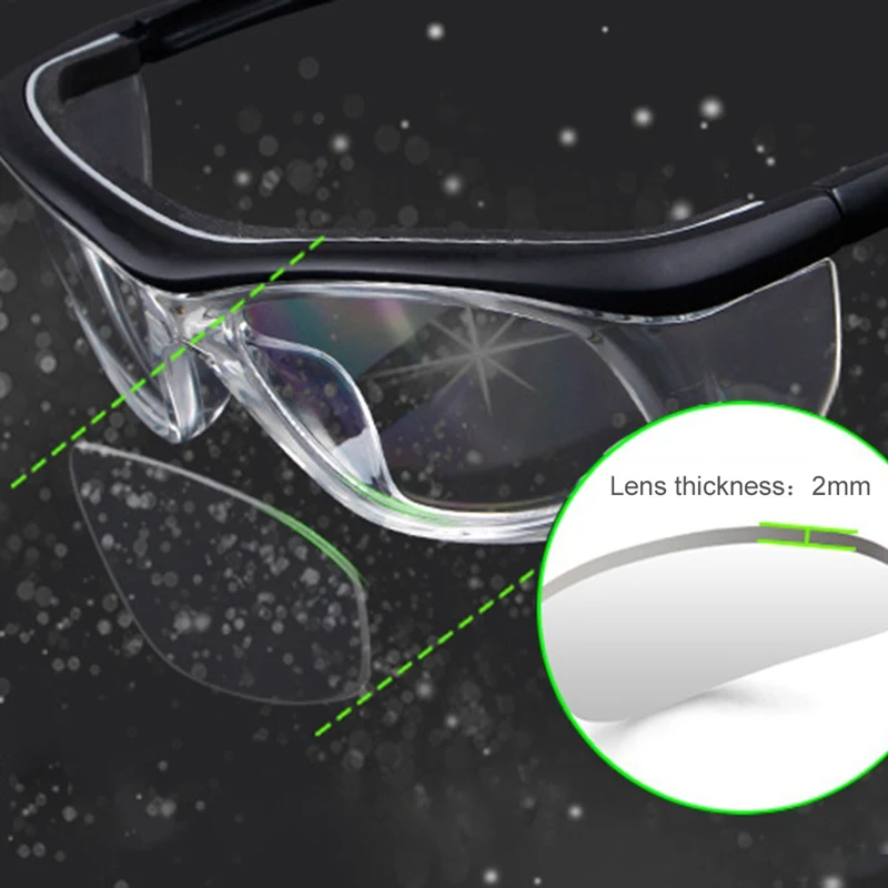 

Work Safety Goggles Anti-Splash Wind Dust Proof Protective Glasses Optical Lens Frame for Research Cycling Eyes Protector
