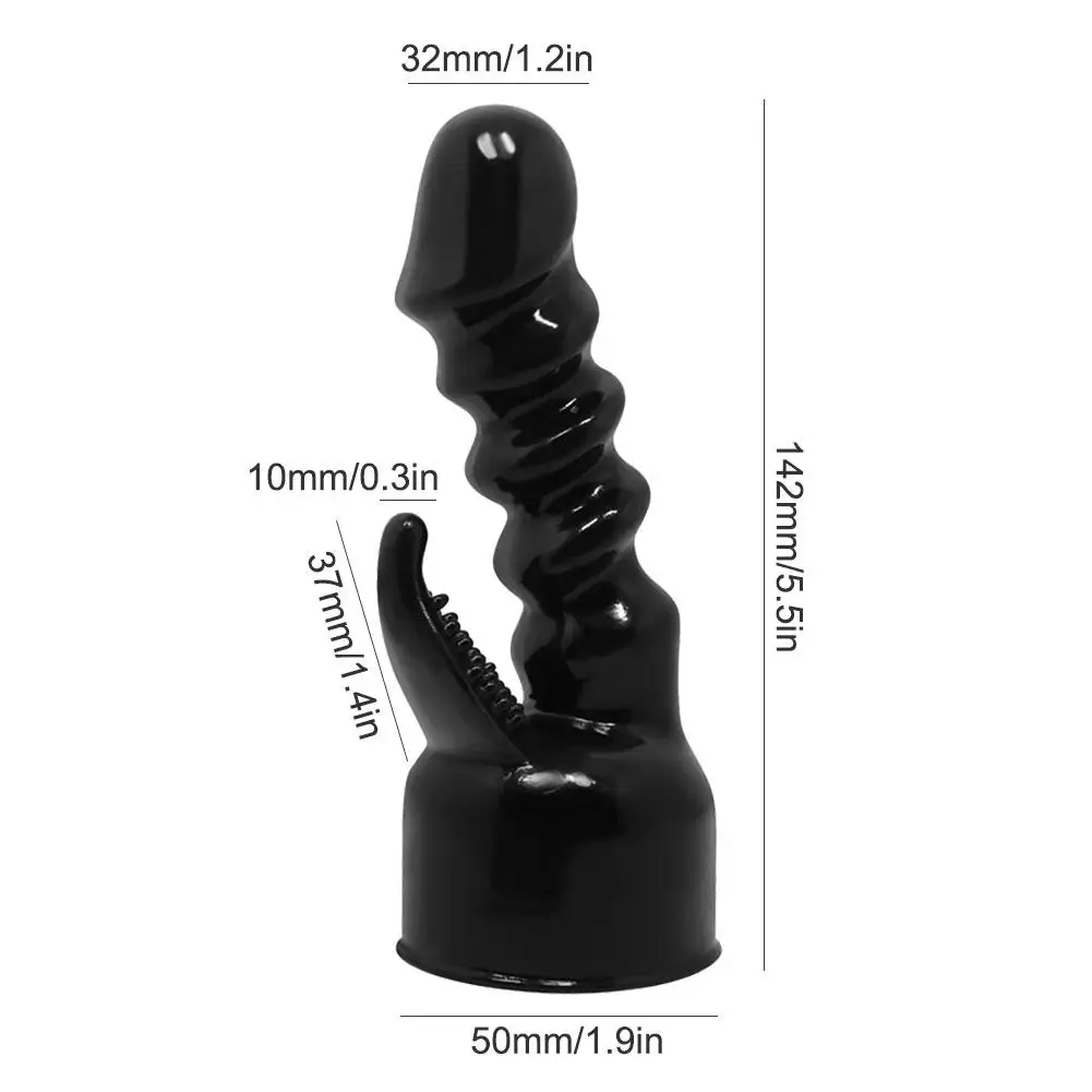 Резьбовая двойная головка большой массажер вибратор для женская мастурбация