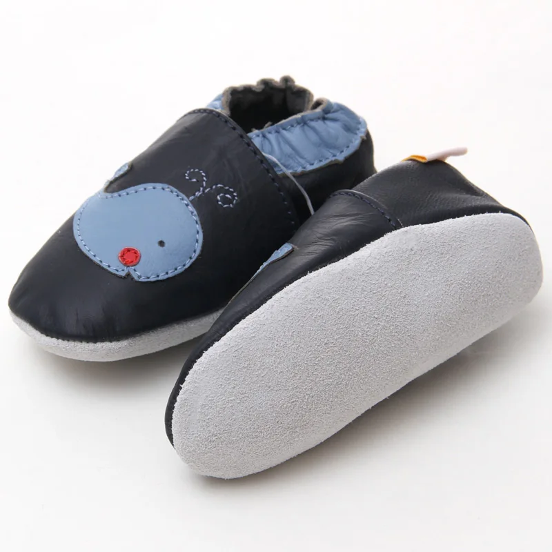 Кожаные детские туфли Мокасины с животными мягкие тапки для младенцев 0 4 лет|baby