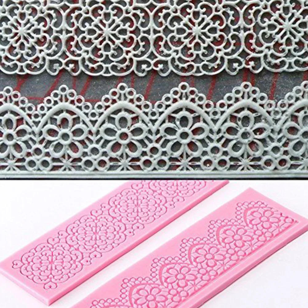 Скульптурный цветок кружева силиконовый торт форма из жидкого плесень Diy помадка