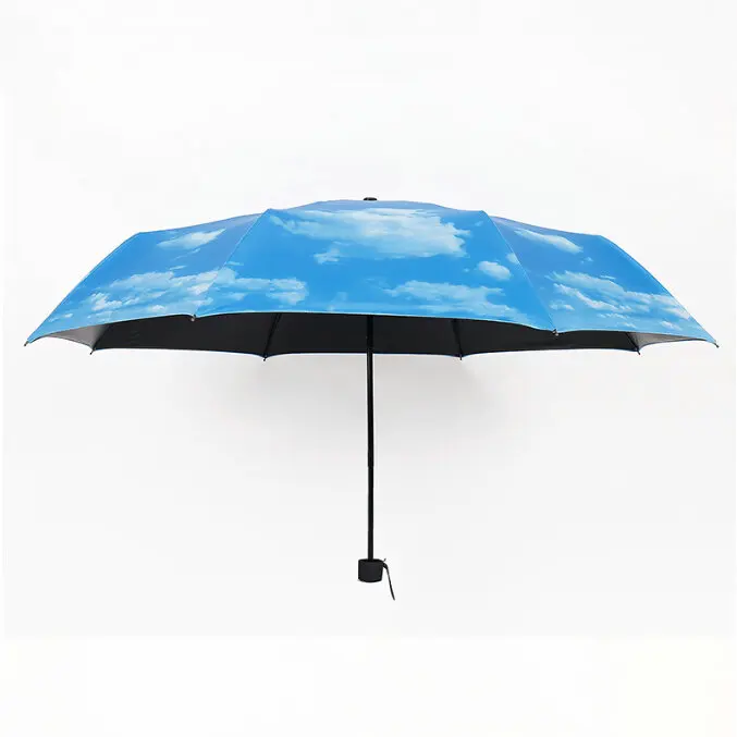 Зонты с защитой от УФ-лучей солнца дождя зонтик голубое небо белое облако