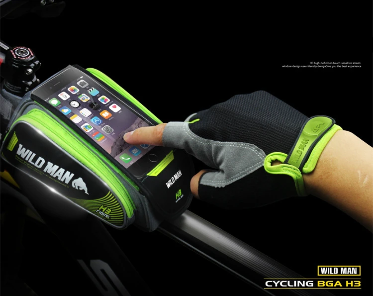 Велосипедная сумка MTB Road водонепроницаемая Светоотражающая с сенсорным экраном 6