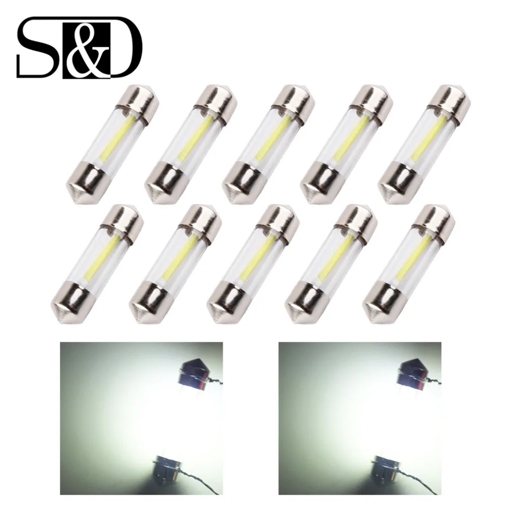 10 шт. светодиодные лампы C5W 41 мм 39 36 31 мм|plate lamp|lamp 12vlicense plate lamp |
