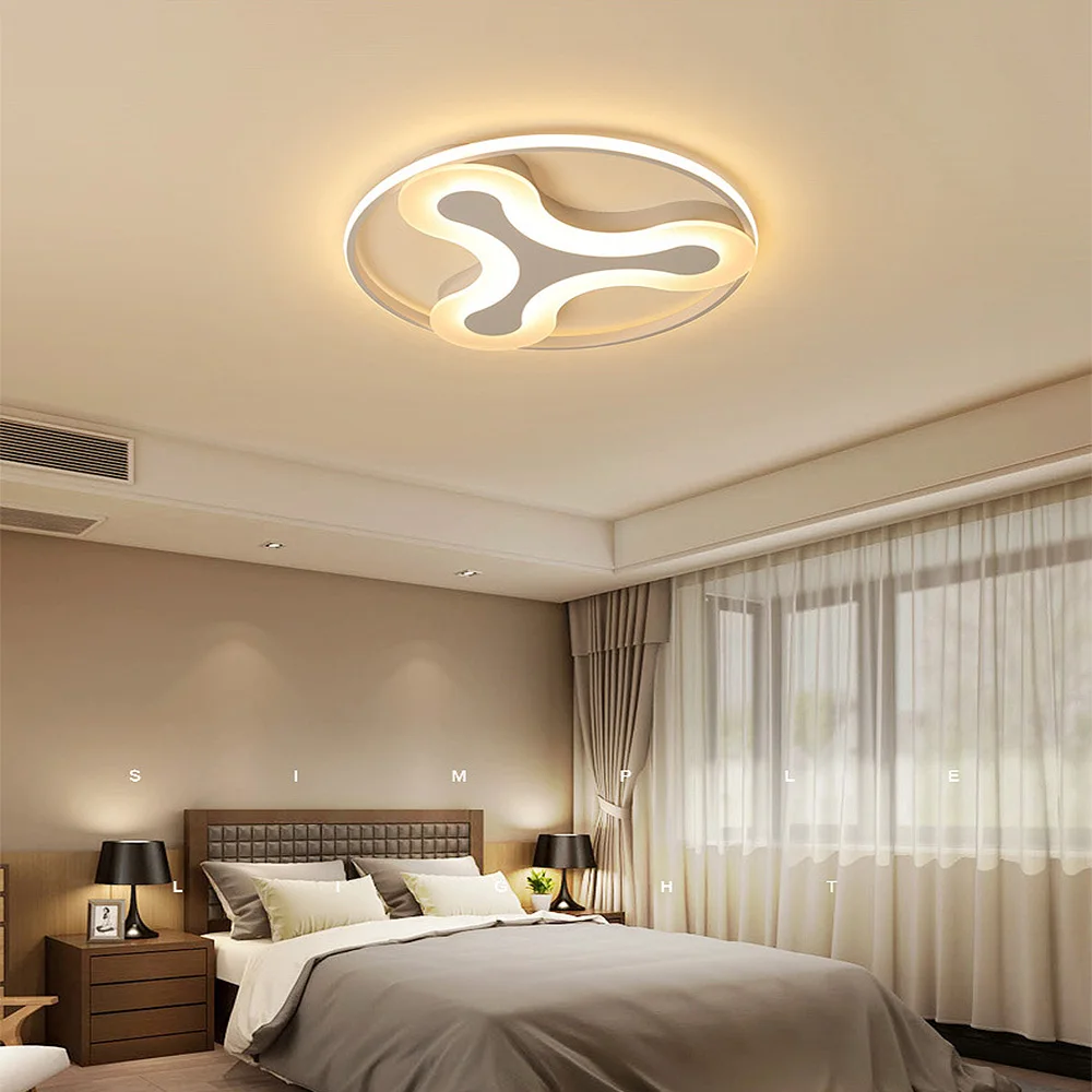 

LED ceiling lamps round bedroom living room Acrylic Nordic ultra-thin creative Indoor Lighting RC Dimmable Pendant light