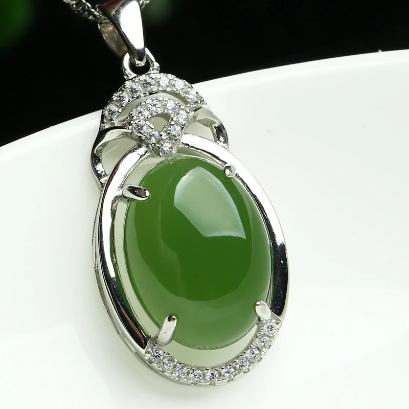 Натуральный Jade Jasper Кулон Кольцо Серьги Набор 925 серебро мозаика и Hetian нефрит
