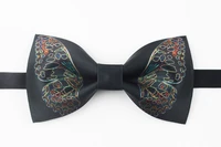 new free shipping mens 2017 male female fashion casual independent design headdress butterfly effect bride groom bow tie black