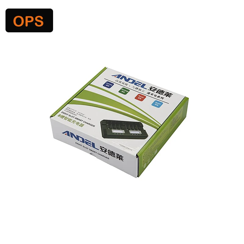 Двойной ЖК дисплей 8 слотов AA/AAA Ni MH NI CD зарядное устройство для аккумуляторной