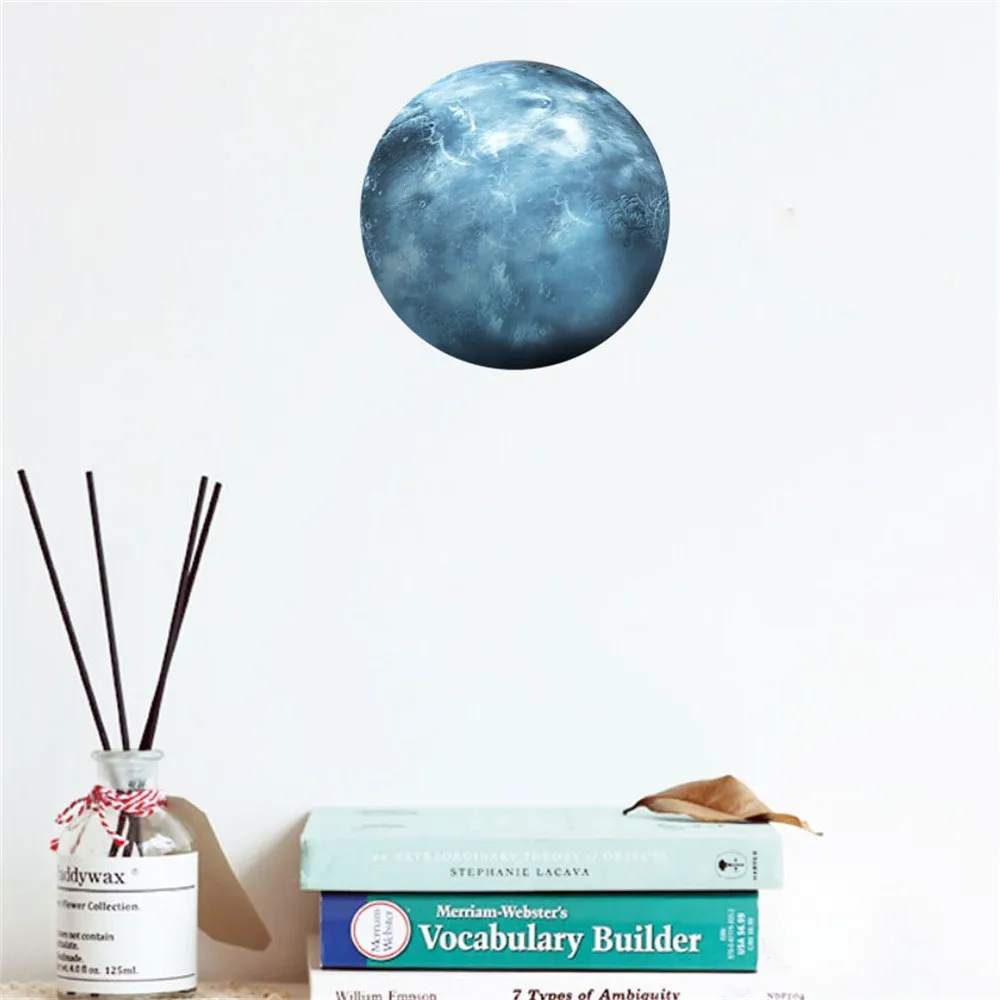 Настенный стикер украшение комнаты декор светится в темноте 30 см 3D планеты