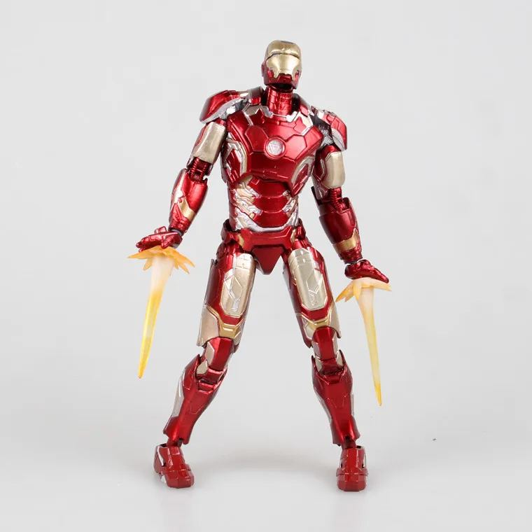Huong фильм фигурка 16 см Супер Герои SHFiguarts Железный человек Mark 43 ПВХ фигурку