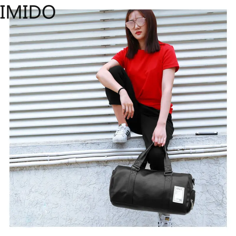 IMIDO Новая модная качественная Дорожная сумка из искусственной кожи для пары