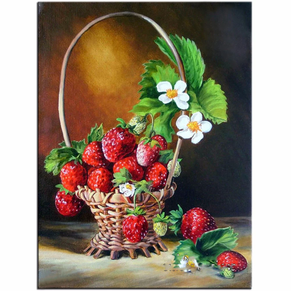 Картины с клубникой живопись