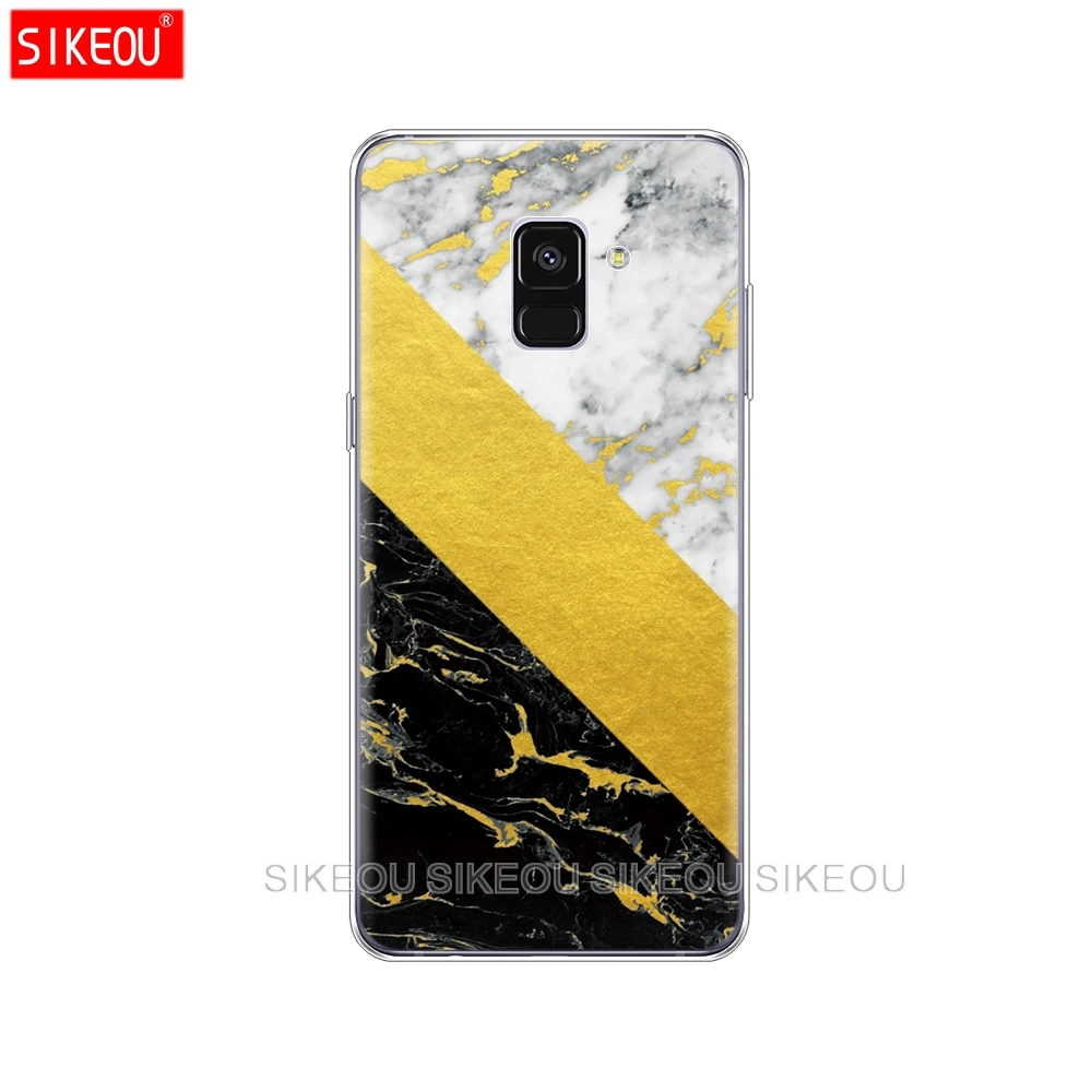 Силиконовый чехол для телефона Samsung Galaxy A8 2018 A3 A310 A5 A510 A7 2016 2017 мрамор Зеленый