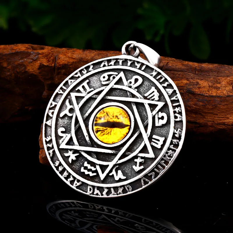 Байер нержавеющая сталь Viking с надписью &quotlucky charm&quot шесть рисунком пятиконечной