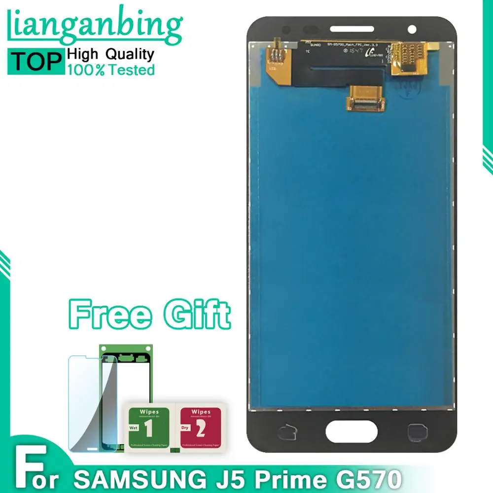 Super AMOLED LCD J5 Prime G570 G570F G570K G570L дисплей 100% протестированный рабочий сенсорный экран в