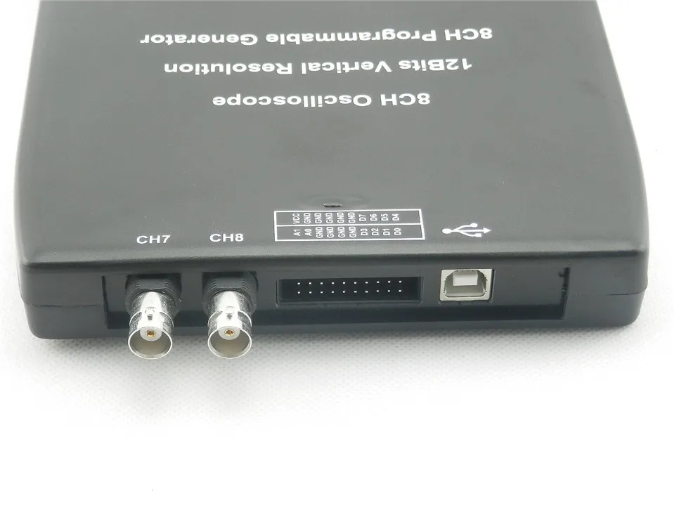 Hantek1008C 8-канальный сетевой видеорегистратор ПК Виртуальный осциллограф для