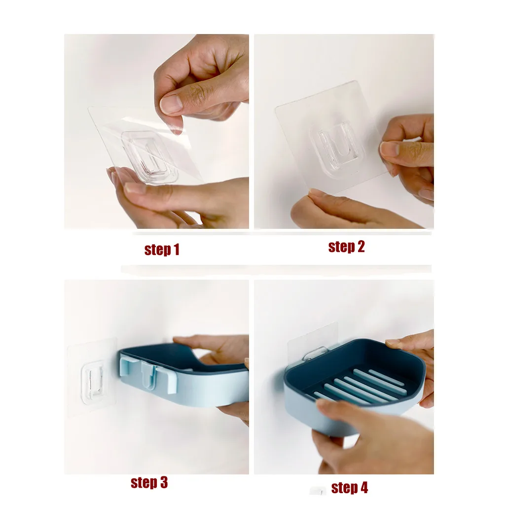 Черный держатель для мыла из нержавеющей стали инновационный настенный ванной