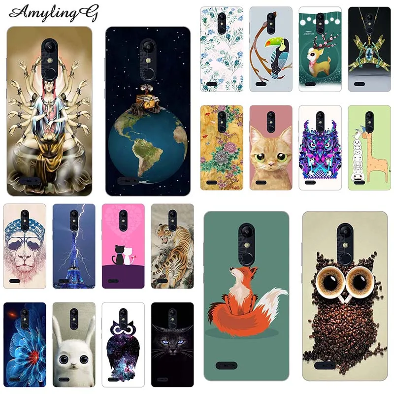 Fashion Printed Phone Case For LG K11 K10 2018 Plus 5.3 Soft Silicone Cover Cute Cartoon Fundas Rose Owl Funny Cat Wolf | Мобильные