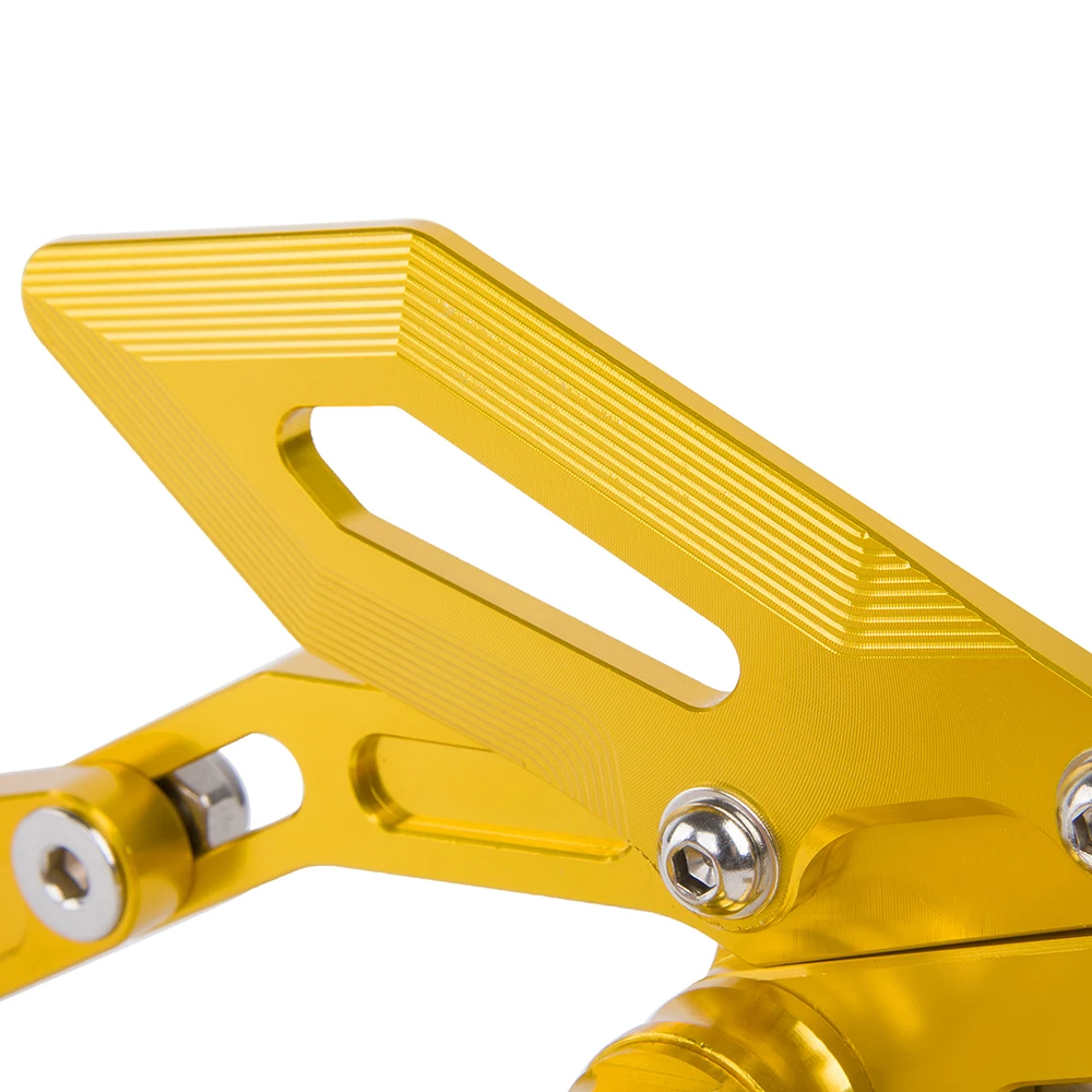 LJBKOALL YZF-R1 Мотоцикл с ЧПУ Алюминиевый Регулируемый Rearsets задние наборы подножки для YAMAHA YZF R1