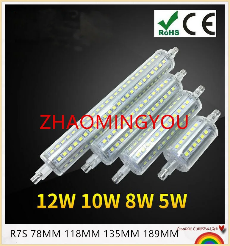 Новинка светодиодная лампа R7S 2835SMD 5 Вт 8 10 12 с углом поворота 360 градусов идеальной