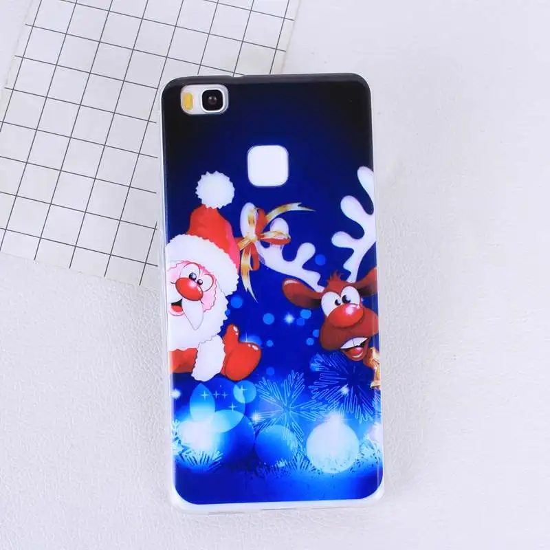 Рождество для Huawei Honor 9 Lite чехол Мягкий силиконовый P20 Mate 10 P9 Mini 2017 P Smart Coque Fundas Capa |