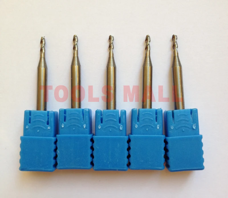 Фрезерные инструменты из сплава алюминия с 3 канавками 6 шт. 2 мм концевые Фрезы