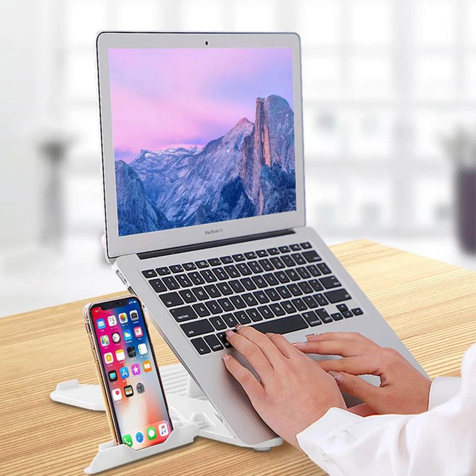 Подставка Складная для ноутбука легкая Нескользящая подставка Mac Pad планшета Kindle