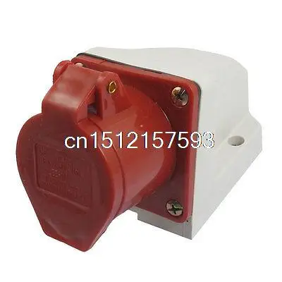 

AC 380V-415V 16A 3P+E IEC309-2 Panel Mount Industrial Socket Yvakl