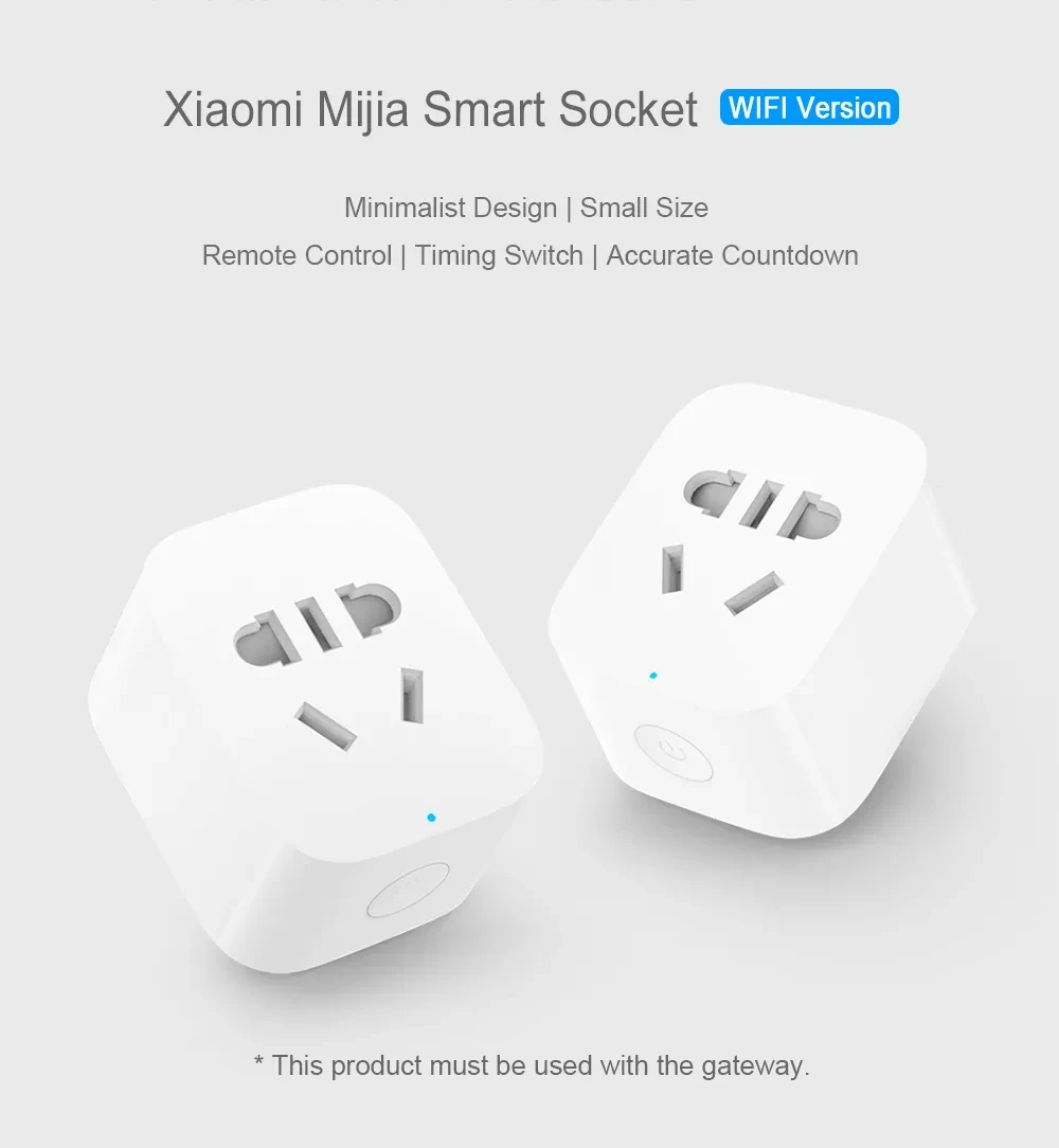 Xiaomi Mijia умная розетка с Wi-Fi версия WiFi беспроводной адаптер дистанционным