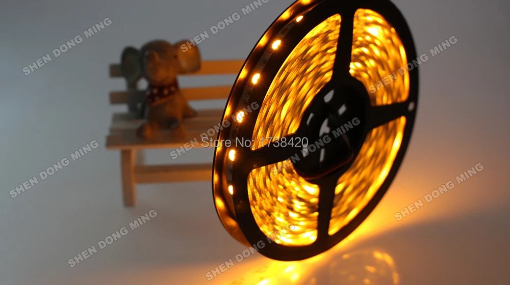 Светодиодная лента 20 метров, водостойкая IP22 RGB, 5050 SMD, 12 В постоянного тока, 60 светодиодов/м, 20 м/партия, Светодиодная лента, красный/зеленый/синий/белый/RGB/желтый