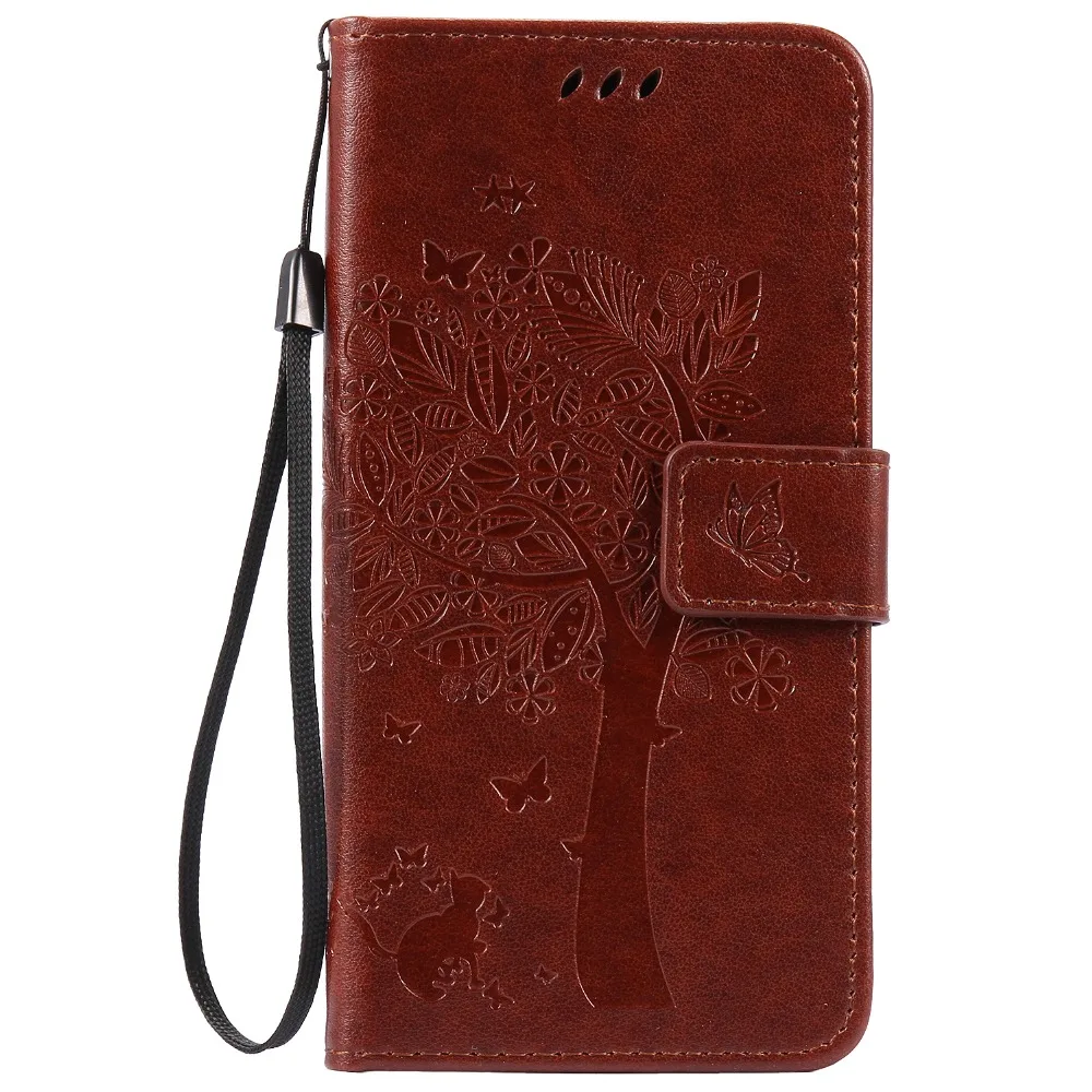 Чехлы для Coques HUAWEI Y6 Pro /enjoy 5 Кожаные чехлы книжки с бумажником Huawei Honor 4C сумки