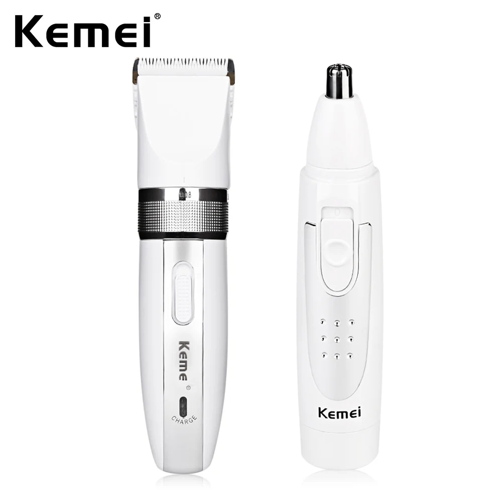 Kemei KM - 2172 2 в 1 электрический триммер для волос и носа/ушей