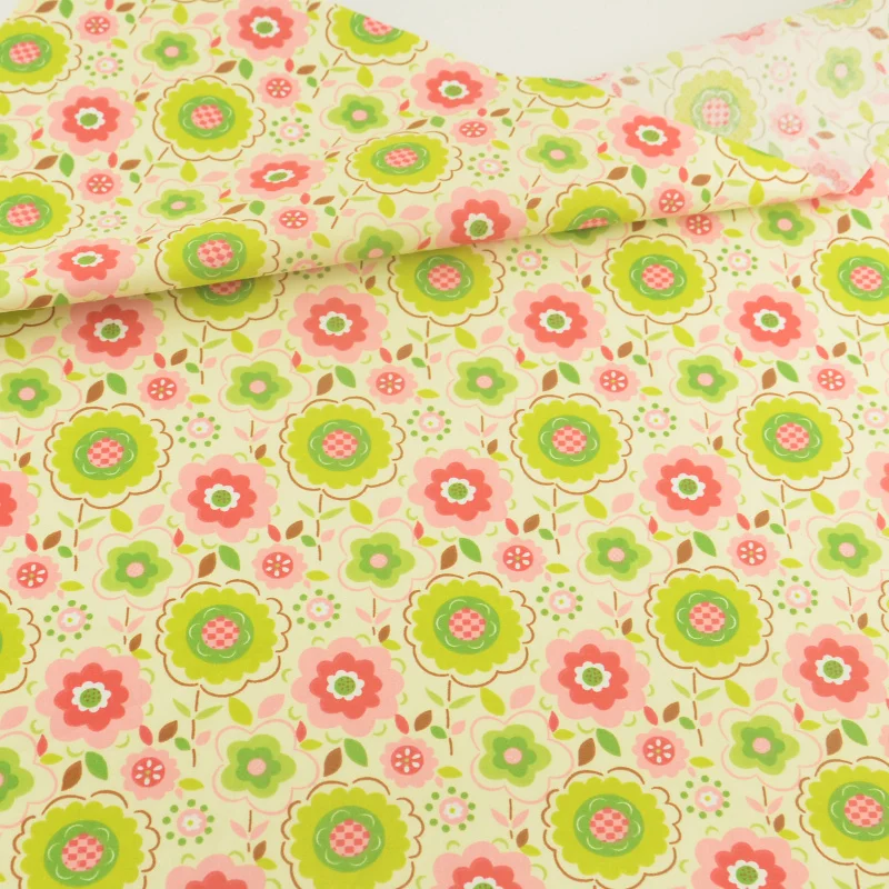 Тканевая стёганая ткань для домашнего текстиля в стиле ретро|tissu quilting|fabric sewingtecido