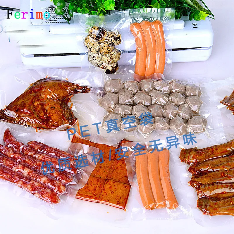 Бесплатная доставка 100 шт. 26*38cmPET прозрачный вакуумный пакет для продуктов