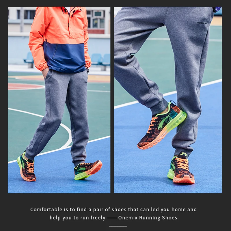 Onemix Air Cushion Men Running Shoes Breathable Mesh Male Sport Sneaker Light Athletic Shoes zapatillas Trainers Jogging Shoes