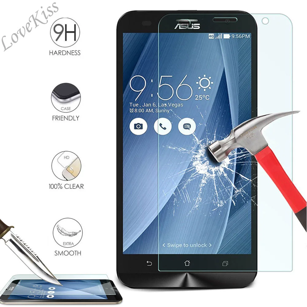 9H Tempered Glass Screen Protector Film For ASUS Zenfone Go ZB500KL Selfie 5 2 Laser ZE500KL ZE550KL ZC550KL 3 Max ZC520TL Case | Мобильные