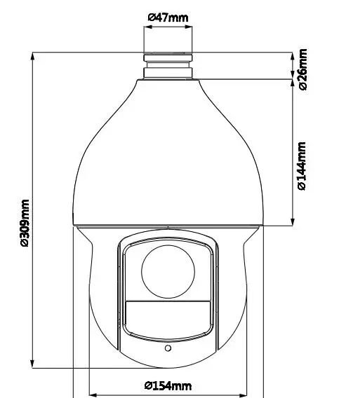 Dahua DH-SD49225T-HN 2MP 25x Starlight сетевая скоростная купольная камера IR100M PTZ сетевая камера SD49225T-HN с логотипом