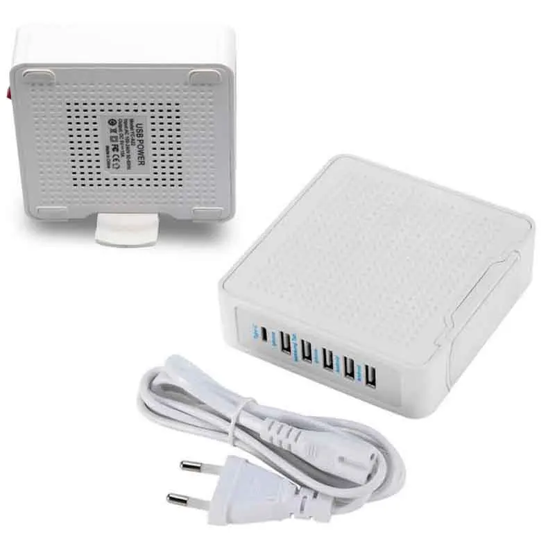 Супер Скоростной USB 3 0 концентратор быстрая зарядка Защита устройства 10 А 6 портов
