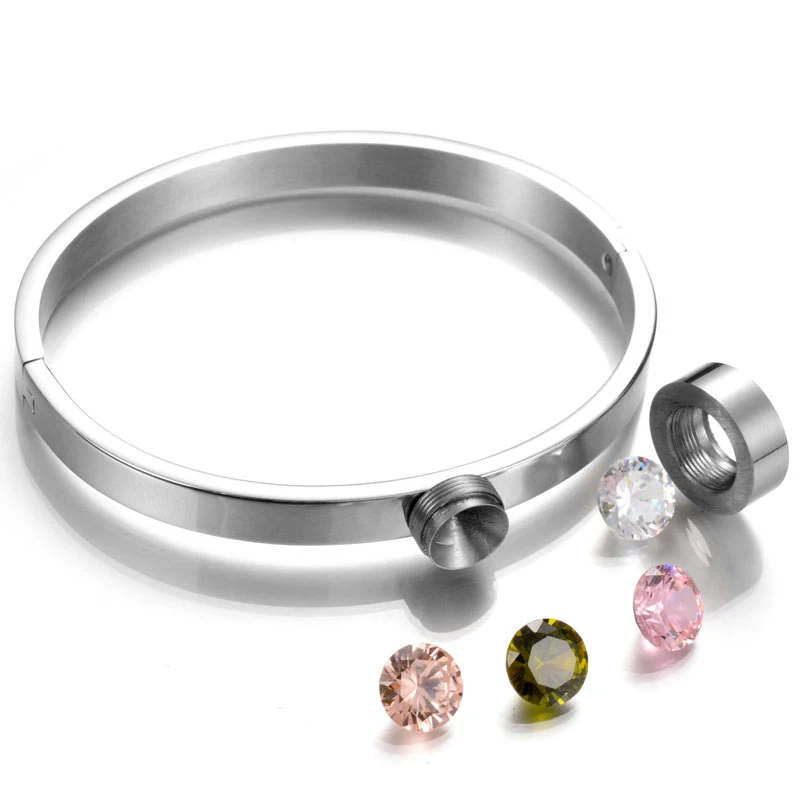 Ювелирные изделия из нержавеющей стали с фианитами 4 цвета|stainless steel jewelry set|zircon