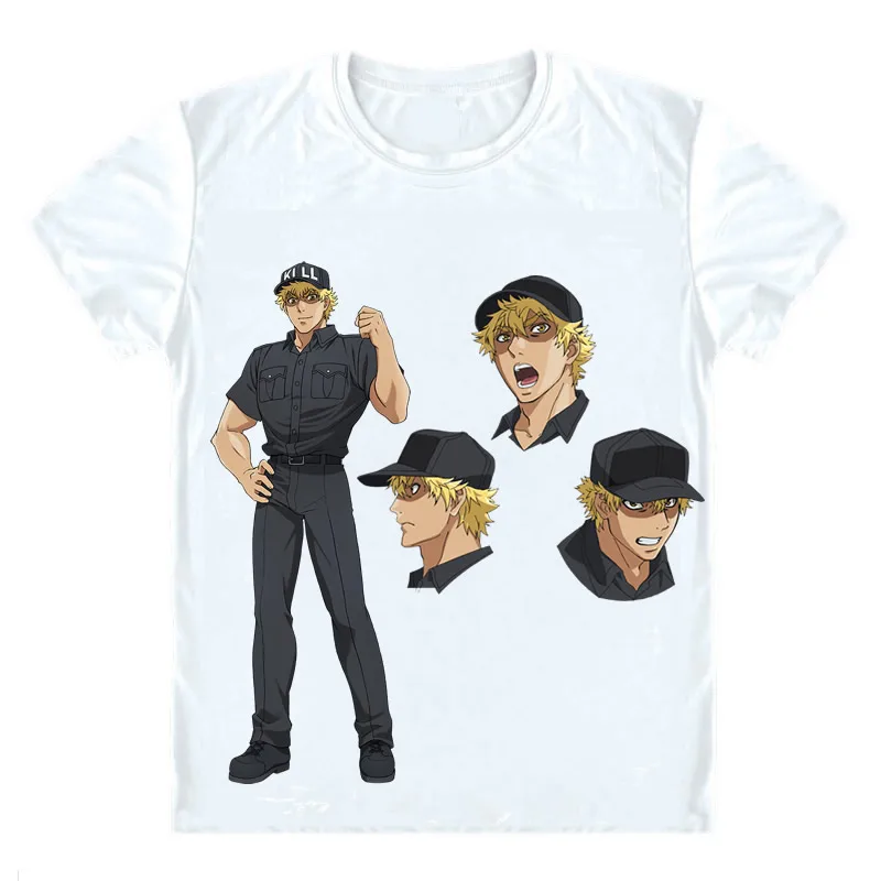 Ячейки на работе! Футболки рубашки с коротким рукавом аниме Hataraku Saibou Sekkekkyu Platelets
