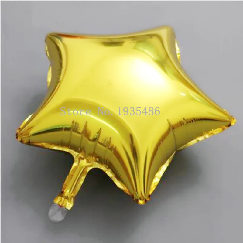 20pcs/Lot 10 Inch Foil Balloons Party Decoration Helium Inflatable balls Five-Pointed StarStar Wedding Aluminum Baloons | Дом и сад