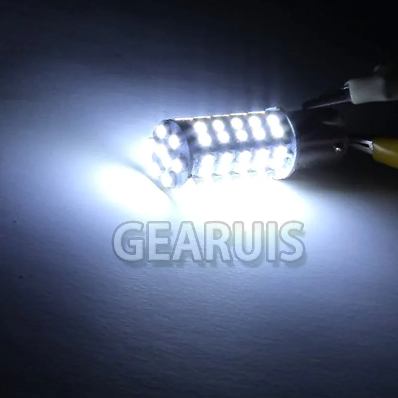 Светодиодная автомобильная лампа 10 шт./лот S25 P21W 1156 BA15S 68 SMD1210 3528 поворотный сигнал