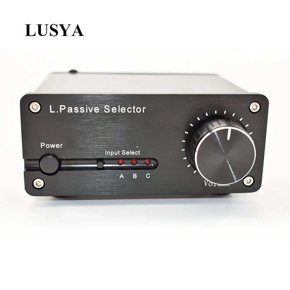 Lusya Hifi пассивный селектор предусилителя аудио регулировки громкости 3 в 2 из