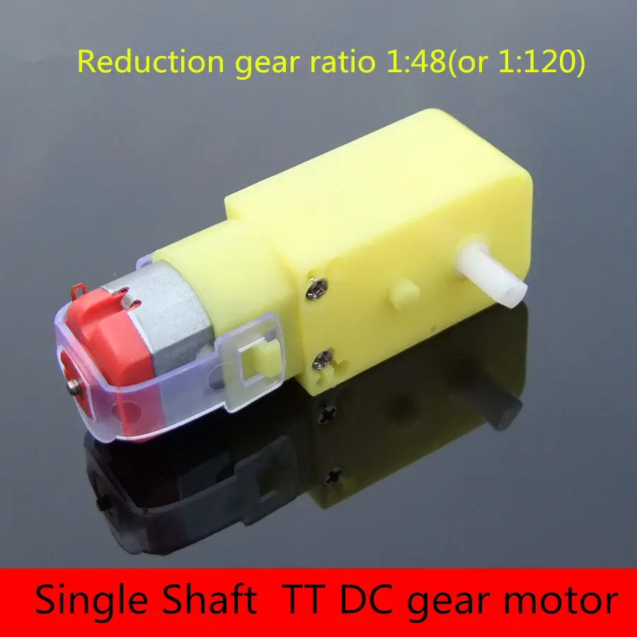 1 шт. DM064B одиночный вал TT DC мотор редуктор 3 12 В DIY детали сборки снижение