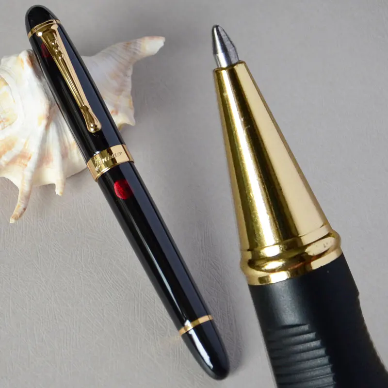 pen as picture show JINHAO X450 серый мрамор и золотой РОЛИК ручка Фиолетовый Синий Розовый Красный коралл белый зеленый черный 21 цветов для выбора JINHAO 450 - Цвет: pen as picture show