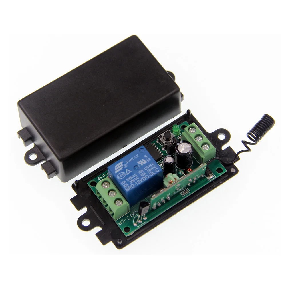 DC 9V 12V 24V 1 CH 1CH RF беспроводной ресивер системы переключения двигателя 315/433 MHz|control