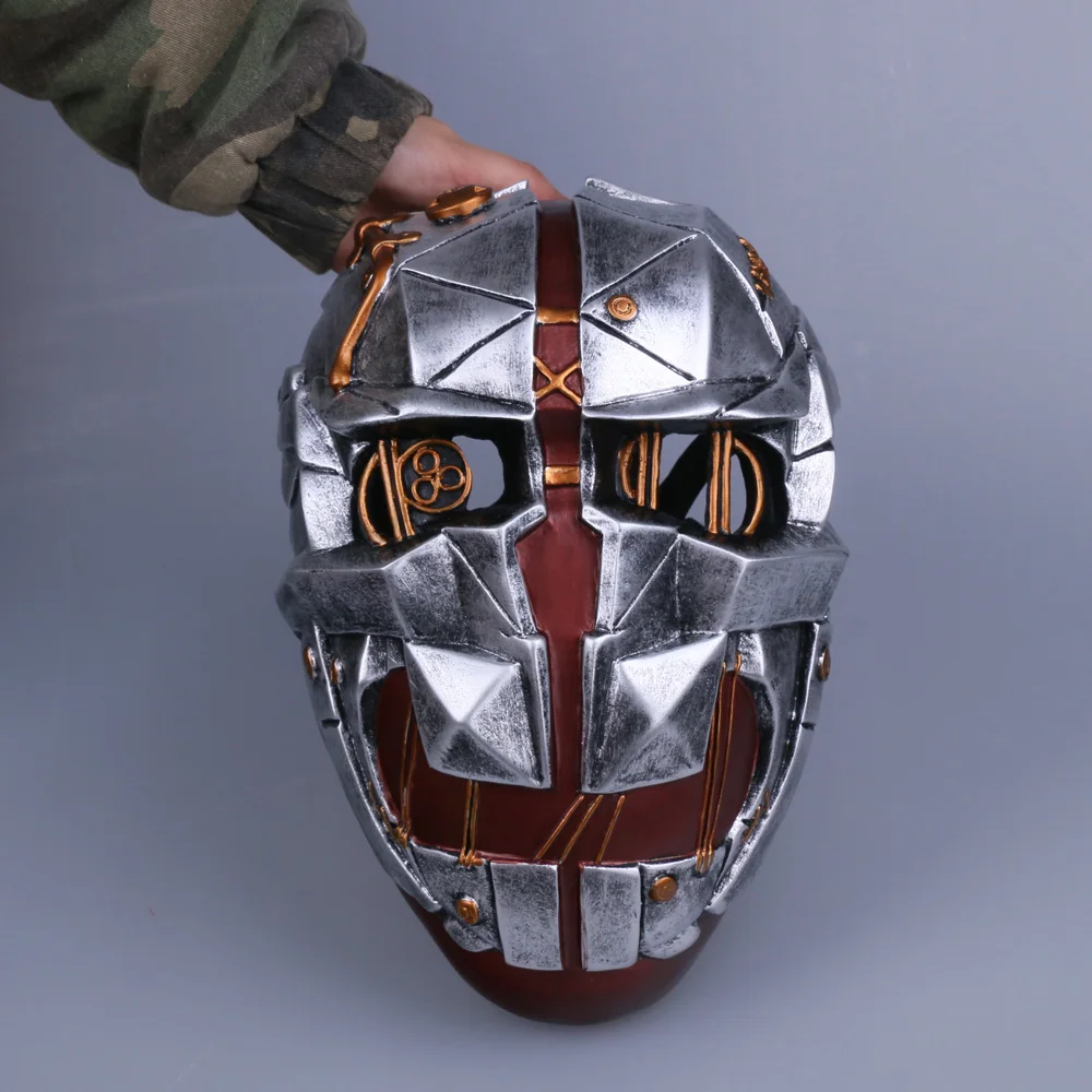 Cos Горячая игра шлем Dishonored носимые маски косплей маска Корво аттано жесткие смолы Хэллоуин Вечерние