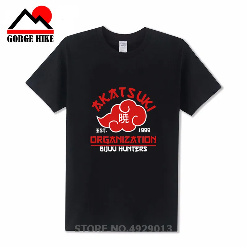 Лидер продаж Наруто логотип Akatsuki футболка с рисунком Itachi Uchiha аниме косплей плюс