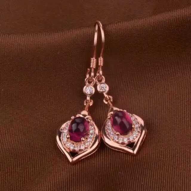 

Серьги-капли из натурального граната, серебро 925 пробы, серьги-капли с натуральным драгоценным камнем, женские классические элегантные модн...